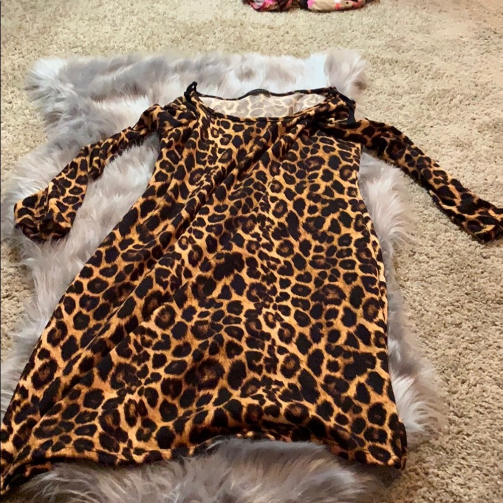 Simple animal print dress